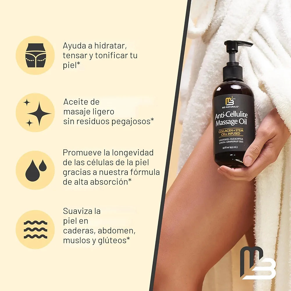 Pack 2 Aceites Masaje Corporal Anticelulitis