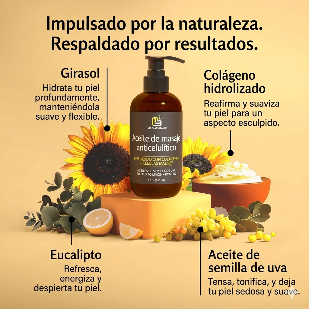 Pack 2 Aceites Masaje Corporal Anticelulitis
