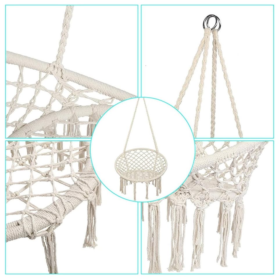 Silla Hamaca de Macramé