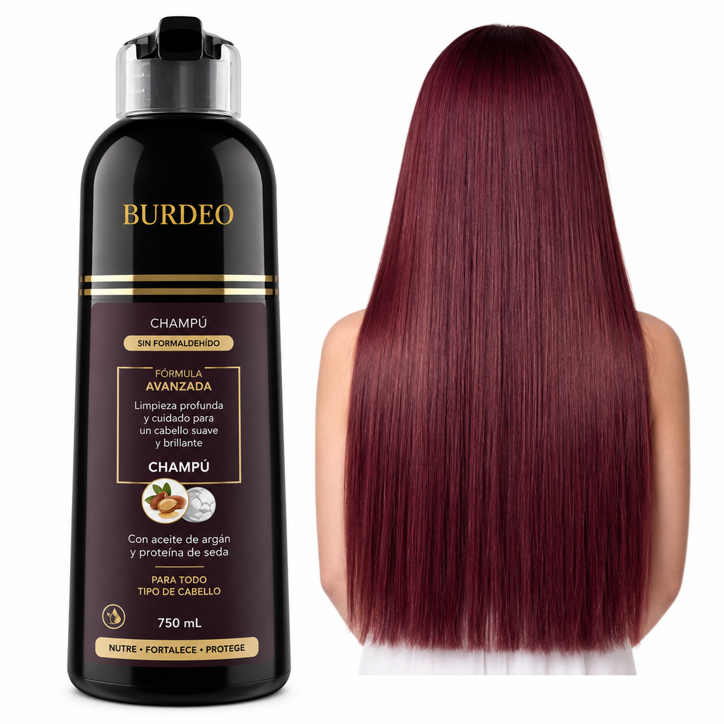 Shampoo con tinte cubre canas (5 tonos diferentes)