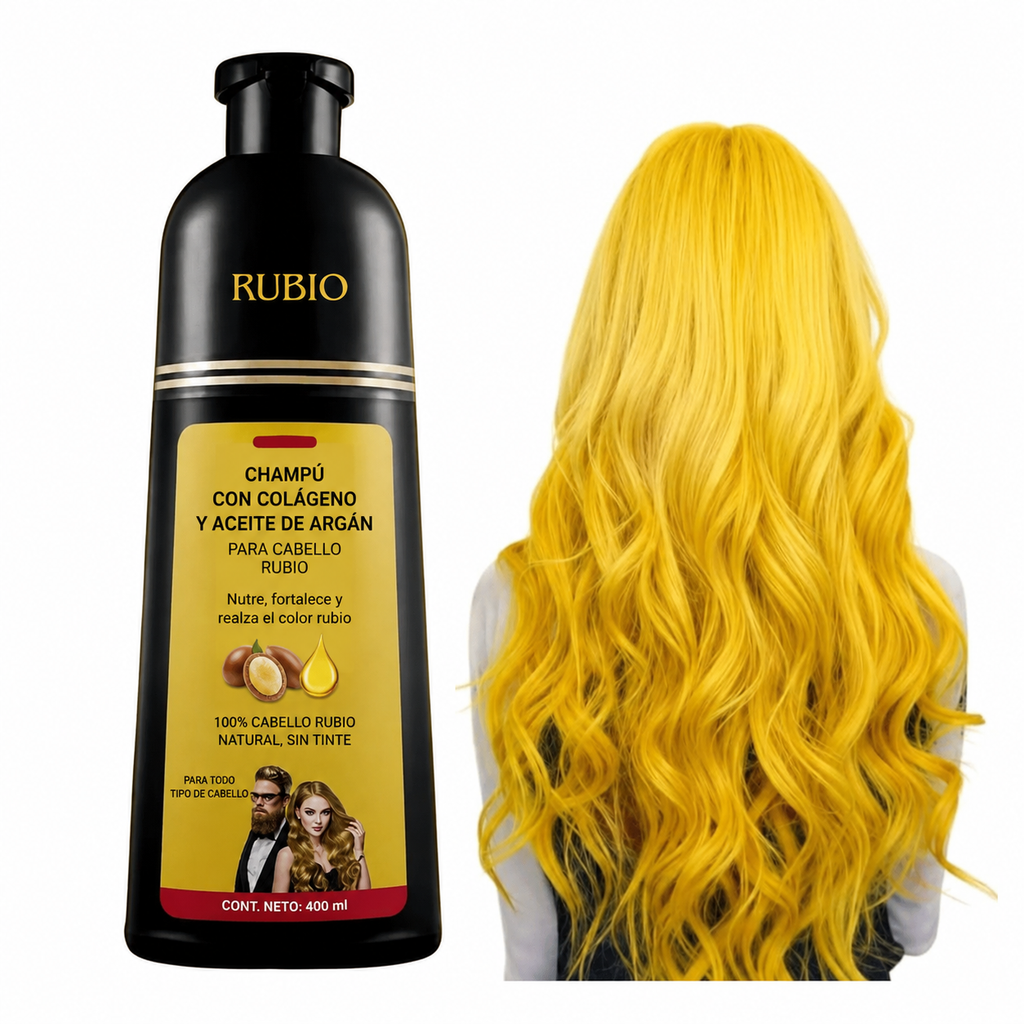 Shampoo con tinte cubre canas (5 tonos diferentes)