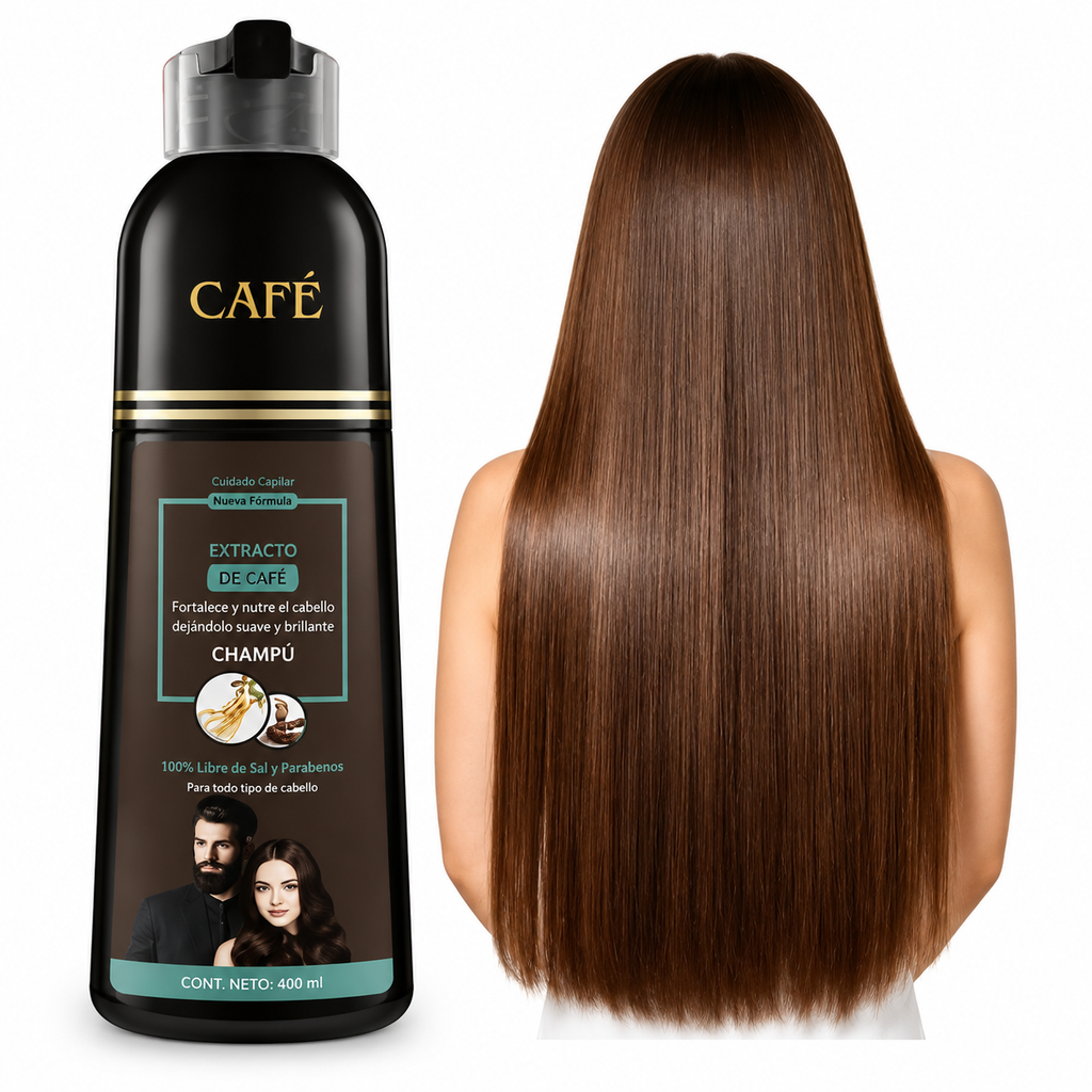 Shampoo con tinte cubre canas (5 tonos diferentes)
