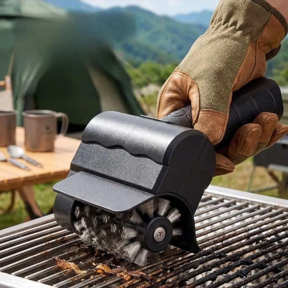 Cepillo eléctrico limpia parrilla + 12 guantes