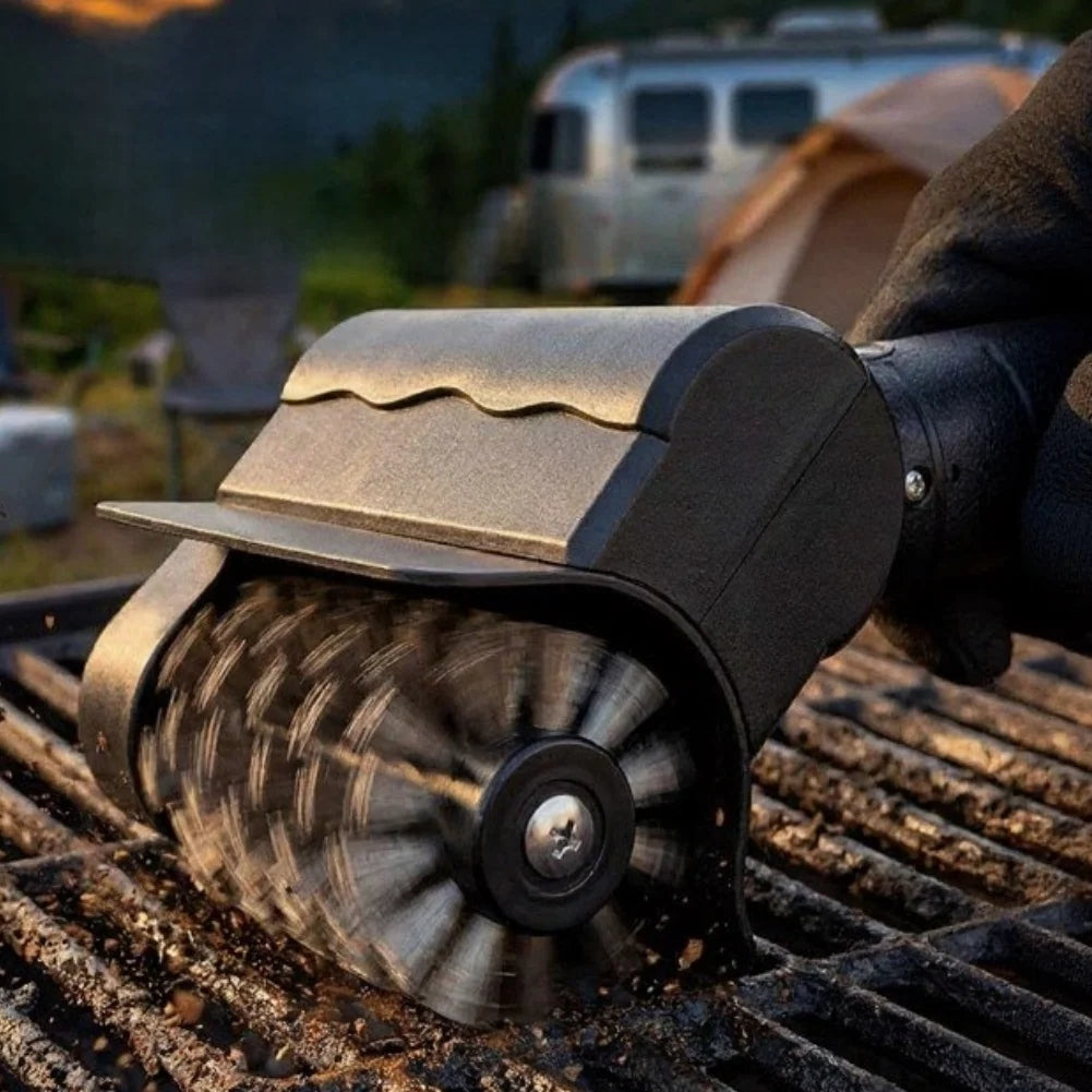 Cepillo eléctrico limpia parrilla + 12 guantes